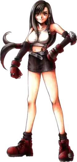 Концепт-арт Тифы для игрыFinal Fantasy VII.Художник — Тэцуя Номура