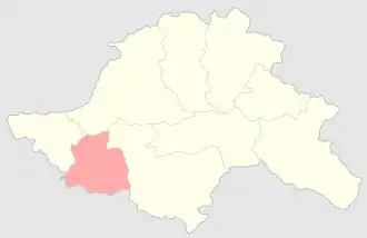 Ахалкалакский уезд на карте