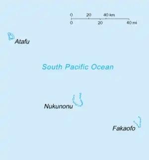 Нукунону на карте