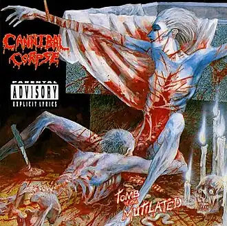 Обложка альбома группы Cannibal Corpse «Tomb of the Mutilated» (1992)