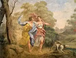 Деталь росписи. Томмазо Герардини, Джузеппе Гриччи, Джузеппе дель Моро. Между 1754 и 1775