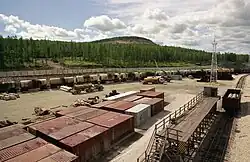 Грузовой двор станции Томмот