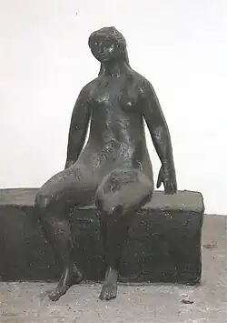 Памятник Генриху Гейне. 1957-1958. Бронза. «Сад поэтов», Мюнхен