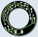 Пример однослойной печатной платы