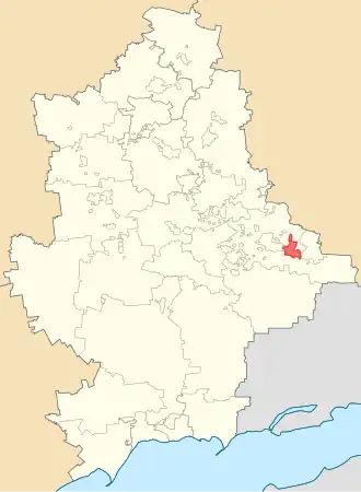 Торезский городской совет на карте