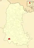 Расположение муниципалитета на карте провинции