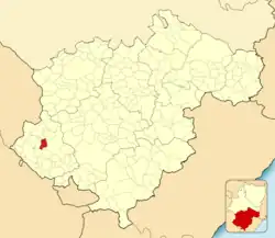 Расположение муниципалитета на карте провинции