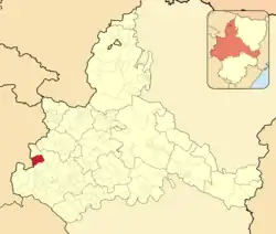 Расположение муниципалитета на карте провинции