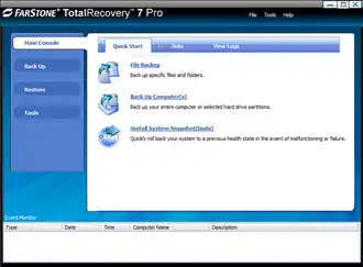 Скриншот программы TotalRecovery