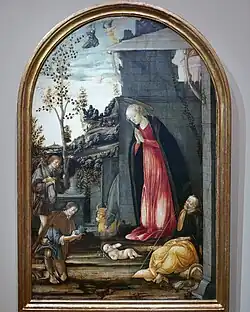 Поклонение пастухов. Ок. 1475. Дерево, темпера. Галерея Чини, Венеция