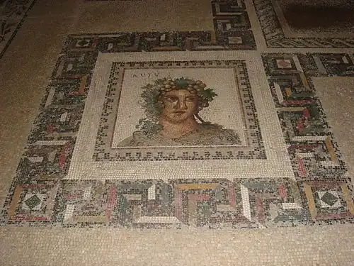 Фрагмент напольной мозаики (II век)