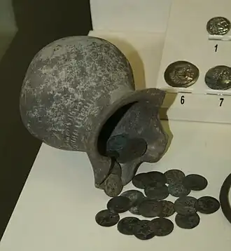 Клад серебряных монет из Нюйди, являющихся албанскими подражаниями монетам Александра Македонского