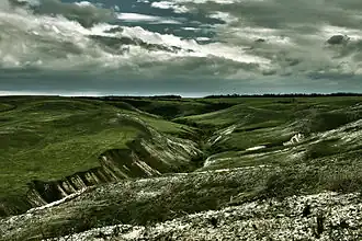 Балки и овраги у станицы Трёхостровской