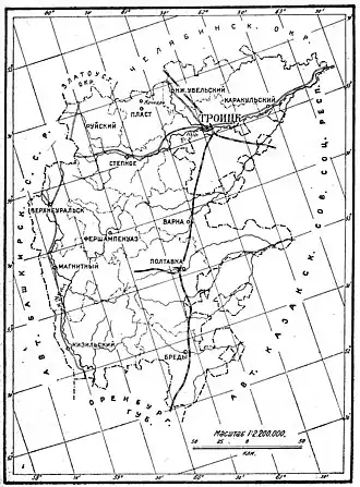 Троицкий округ на карте