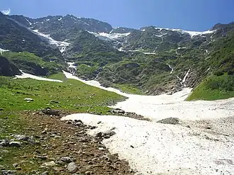 Вид на вершину Цахвоа с северо-востока