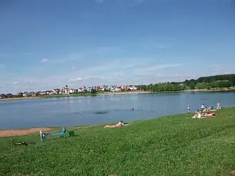 Вид на коттеджный посёлок