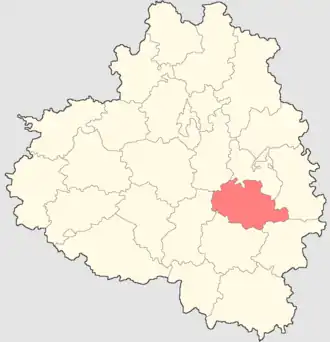 Богородицкий район на карте