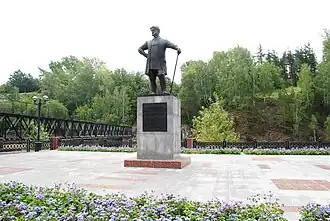 Памятник основателю Белорецкого железоделательного завода Твердышеву Ивану Борисовичу.