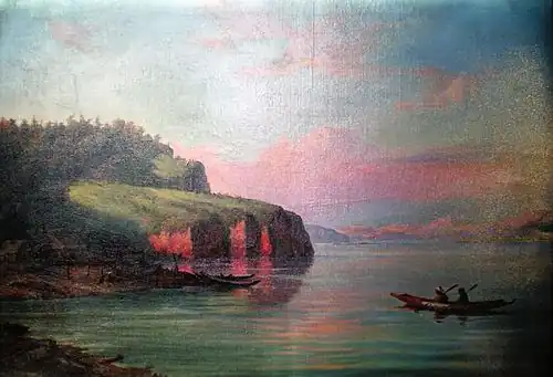 Селение Тыр на правом берегу реки Амур.