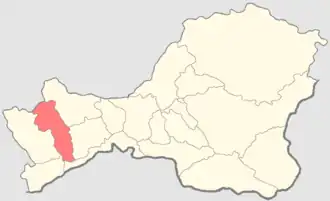 Барун-Хемчикский кожуун на карте