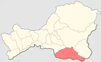 Эрзинский кожуун на карте