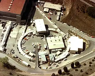 Вид сверху на тоннель накопительного кольца