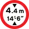 No vehicles over height shown