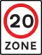 20 mph zone