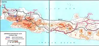 Японское продвижение по острову Ява