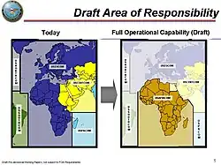 Проект перераспределения зон ответственности Европейского, Центрального и Тихоокеанского командований ВС США (февраль 2007)