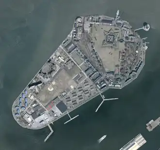 Космический снимок острова