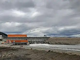 Усть-Среднеканская ГЭС, август 2023 года