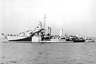 эсминец USS Tillman (DD-641) типа «Гливс»