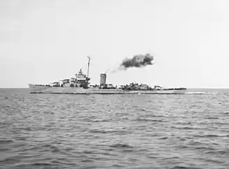 «Уоррингтон» близ берегов Панамы, 23 апреля 1943 года