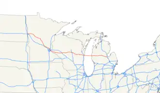АСШ 10 в сети системы автомагистралей США