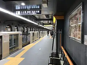 Платформы станции (4 января 2018)