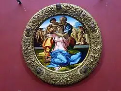 Микеланджело Буонарроти. Мадонна Дони. Ок. 1507. Дерево, темпера, масло