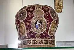 Митра епископа, XVIII век, неизвестный ростовский мастер.