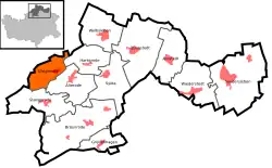 Ульцигероде на карте городского округа