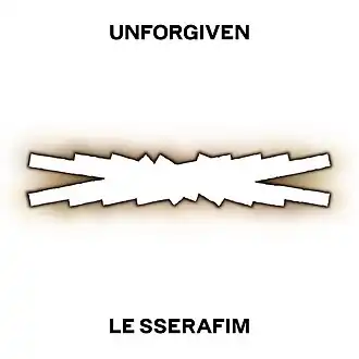 Обложка альбома Le Sserafim «UNFORGIVEN» (2023)