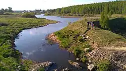 Верхнее течение реки весной 2016 года