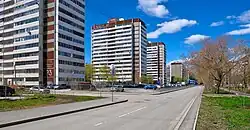 Вид на северо-запад в сторону улицы Ильича (дома №№ 21, 23, 25)