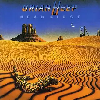 Обложка альбома Uriah Heep «Head First» (1983)