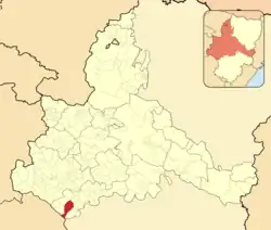 Расположение муниципалитета на карте провинции