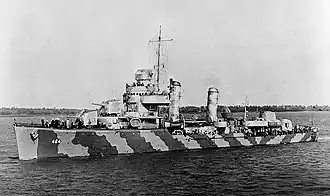 эсминец USS Hobson (DD-464) типа «Гливс»