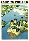 Плакат Приезжайте в Финляндию, 1920-годы