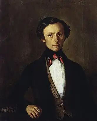 портрет работы Г. В. Сороки,начало 1850-х гг.