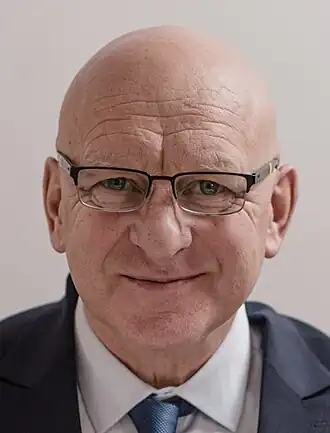 Валерий Сахащик на конференции в Варшаве в 2022 году