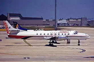Fairchild Swearingen Metroliner в старой ливрее