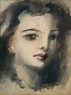 Портрет работы художника Димитриса Вицориса, 1938 год